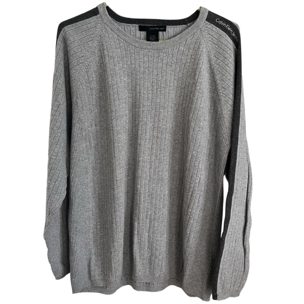 Calvin Klein Light Gray Crewneck Sweater
